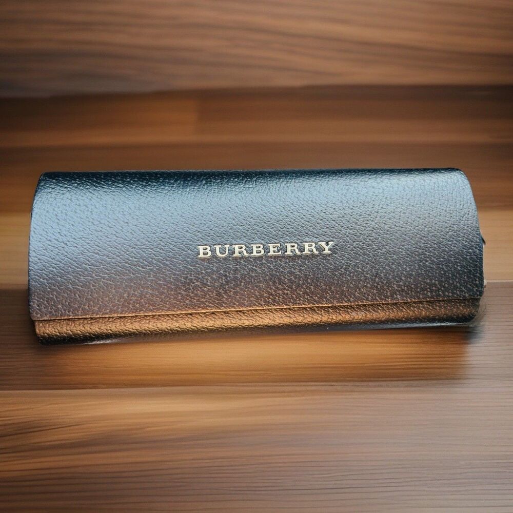 Burberry Black Eyeglasses / Sunglasses Hard Case Holder New